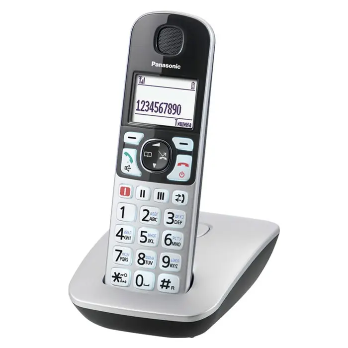 Telefon DECT Panasonic KX-TGE510, Argintiu - photo