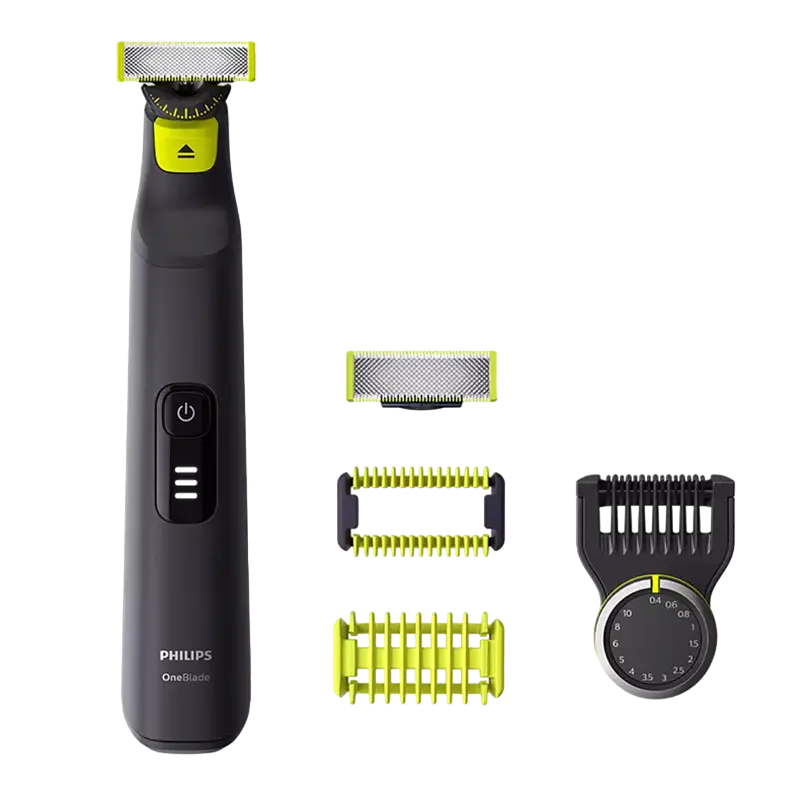 Trimmer pentru bărbați Philips OneBlade Pro 360 QP6541/15, Negru | Verde - photo