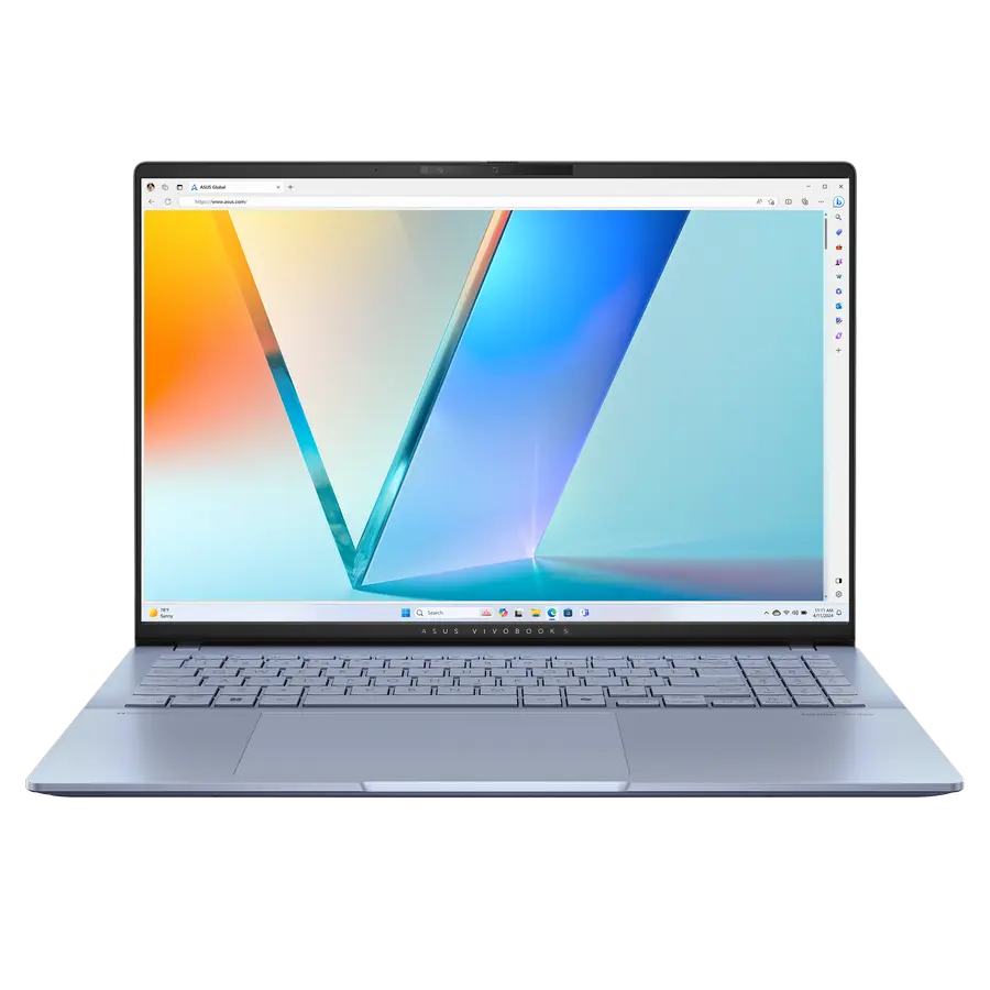 Ноутбук 16" ASUS Vivobook S 16 OLED S5606MA, Mist Blue, Intel Core Ultra 9 185H, 16Гб/1024Гб, Без ОС - photo