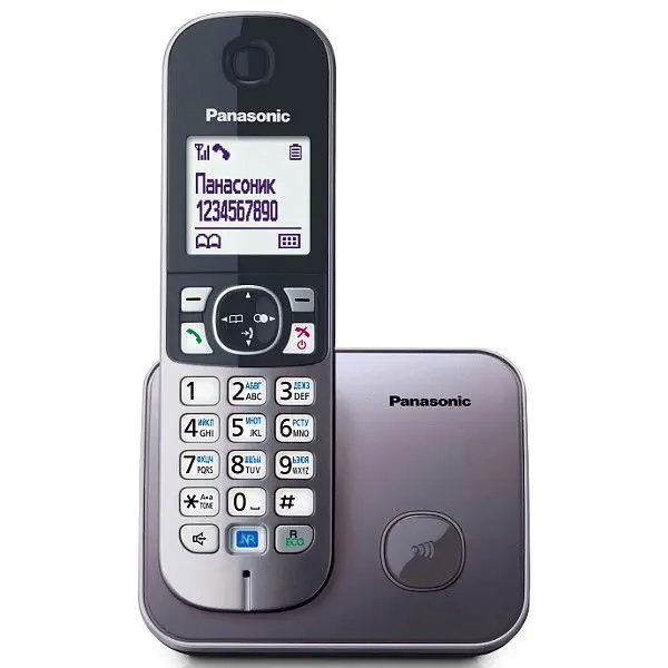 Telefon DECT Panasonic KX-TG6811, Gri metalic - photo