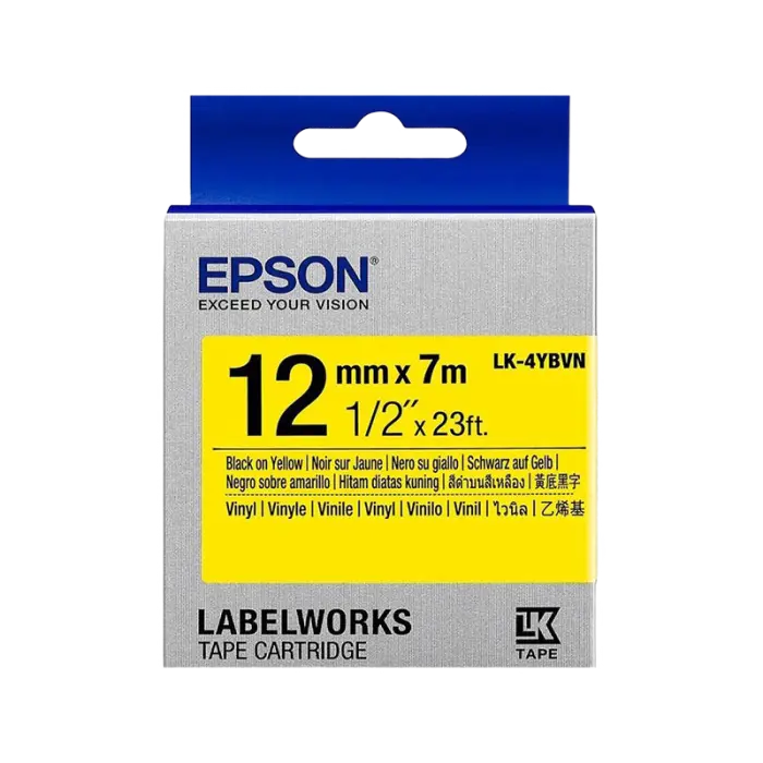 Cartuş de bandă Epson LK-4YBVN, 12 mm x 7 m - photo