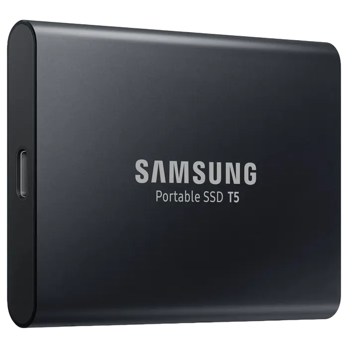 SSD portabil extern Samsung Portable SSD T5,  1 TB, Negru (MU-PA1T0B/WW) - photo