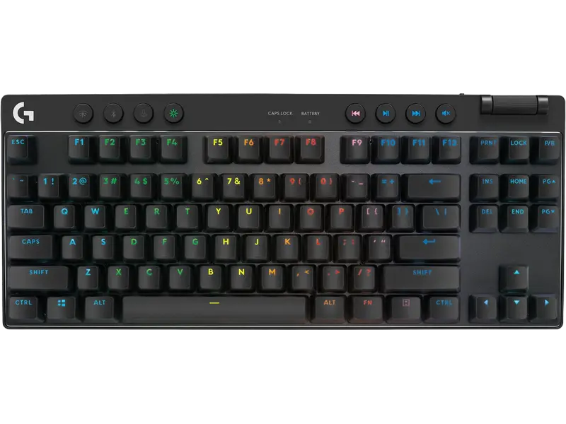 Клавиатура Logitech G Pro X TKL, Проводное / беспроводное, Чёрный - photo