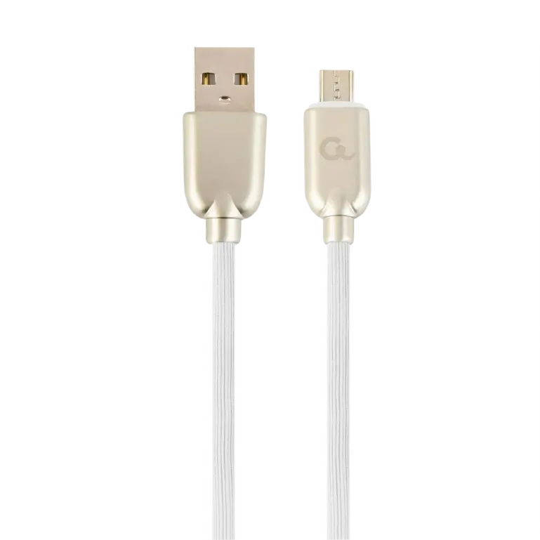 Кабель для зарядки и синхронизации Cablexpert CC-USB2R-AMmBM-2M, USB Type-A/micro-USB, 2м, Белый - photo