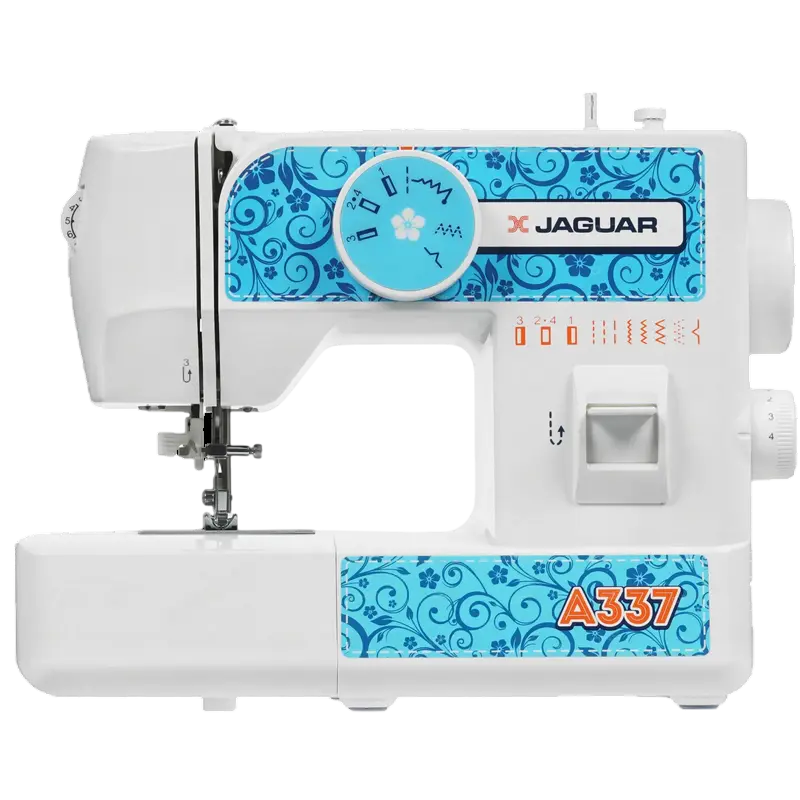 Швейная машина JAGUAR A337, Белый Синий - photo