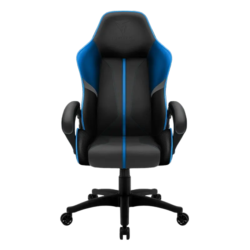 Игровое кресло ThunderX3 BC1, Искусственная кожа, Серый/Синий - photo