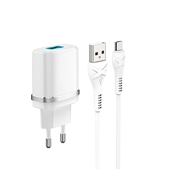 Зарядное устройство Xpower Charger + Micro-USB Cable, 1USB, QC3.0, Белый - photo