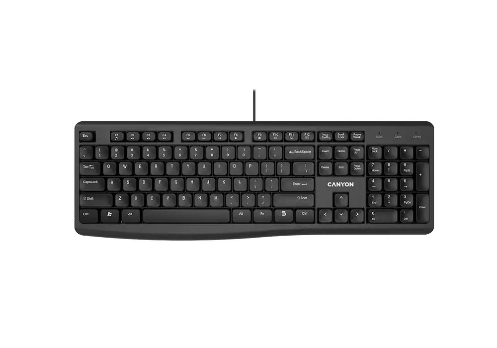 Tastatură Canyon KB-50, Cu fir, Negru - photo