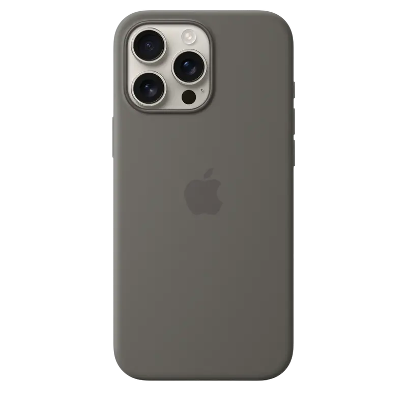 Чехол Apple iPhone 16 Pro Max Silicone Case with MagSafe, Stone Gray - photo