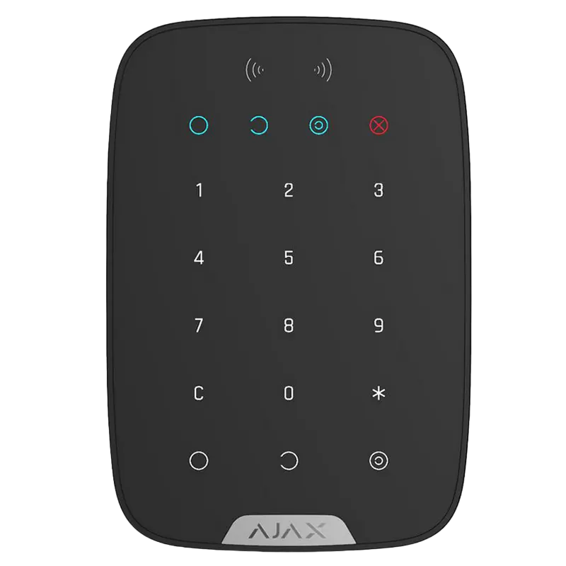 Tastatură tactilă fără fir Ajax KeyPad, Negru - photo