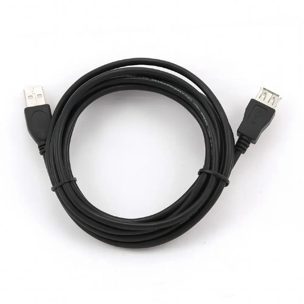 Cablu prelungitor Cablexpert CCP-USB2-AMAF-10, USB Type-A (M)/USB Type-A (F), 3m, Negru - photo