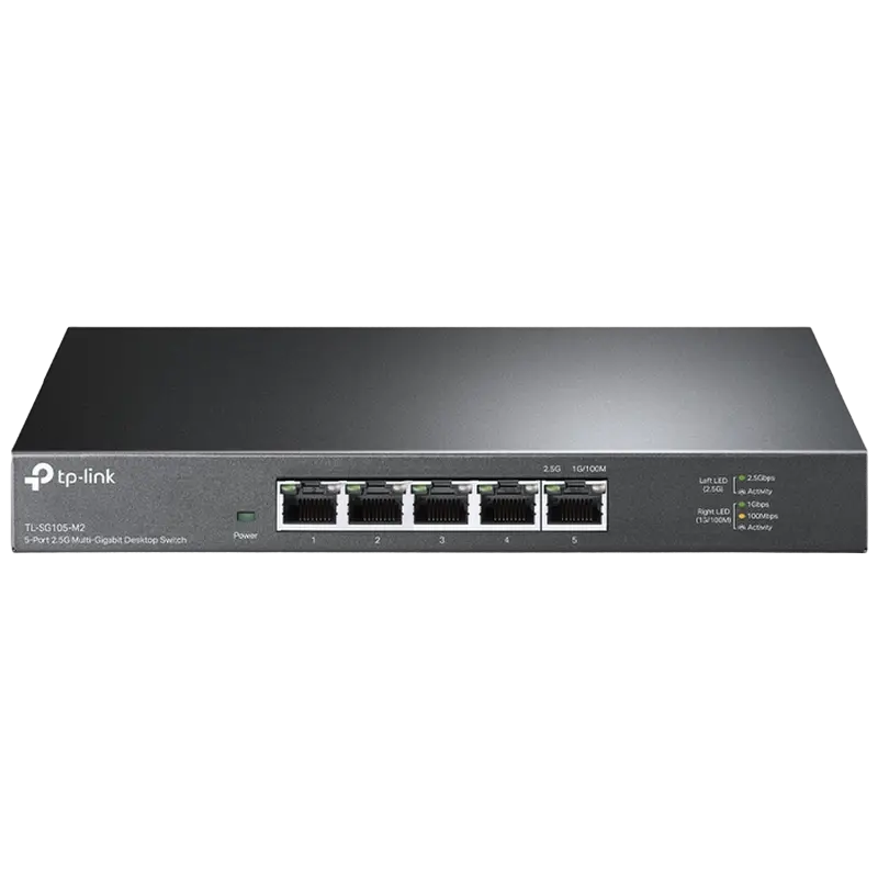 Сетевой коммутатор TP-LINK TL-SG105-M2, 5x 10/100/1000/2500 Мбит/с - photo