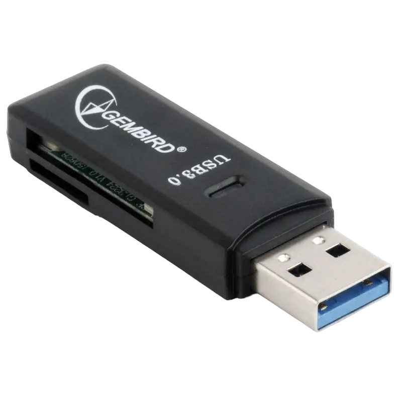 Кардридер Gembird UHB-CR3-01, USB Type-A, Чёрный - photo
