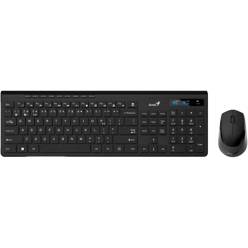 Set Tastatură + Mouse Genius SlimStar 8230, Fără fir, Negru - photo