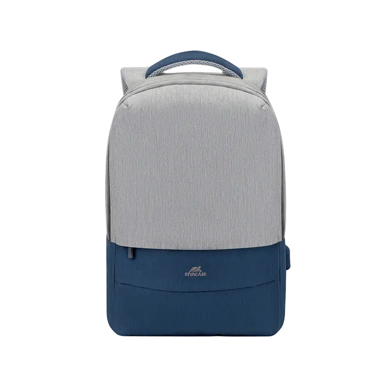 Рюкзак для ноутбука RivaCase Prater, 15.6", Полиэстер, Серый/Синий - photo