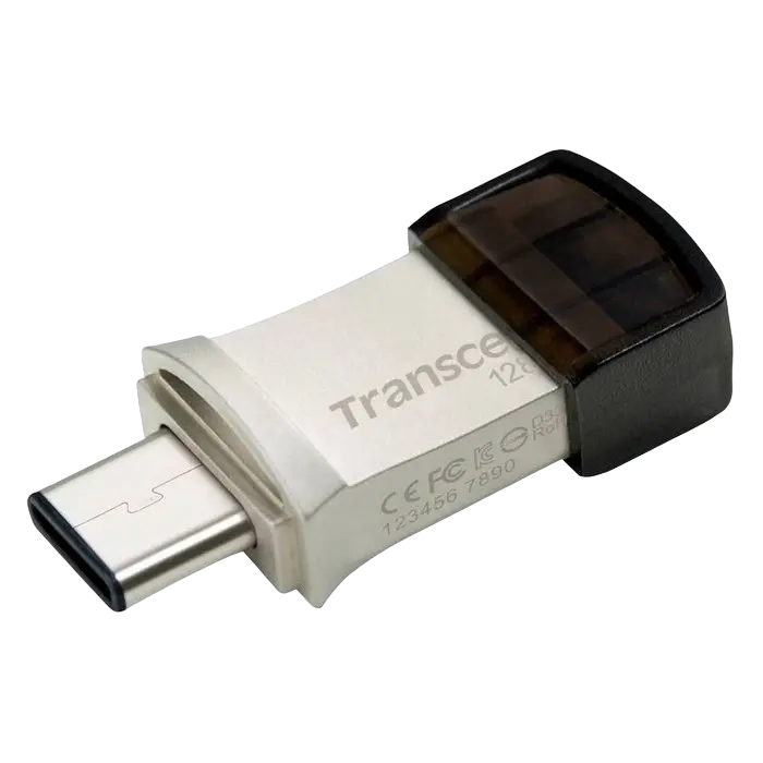 Memorie USB Transcend JetFlash 890, 128GB, Argintiu - photo