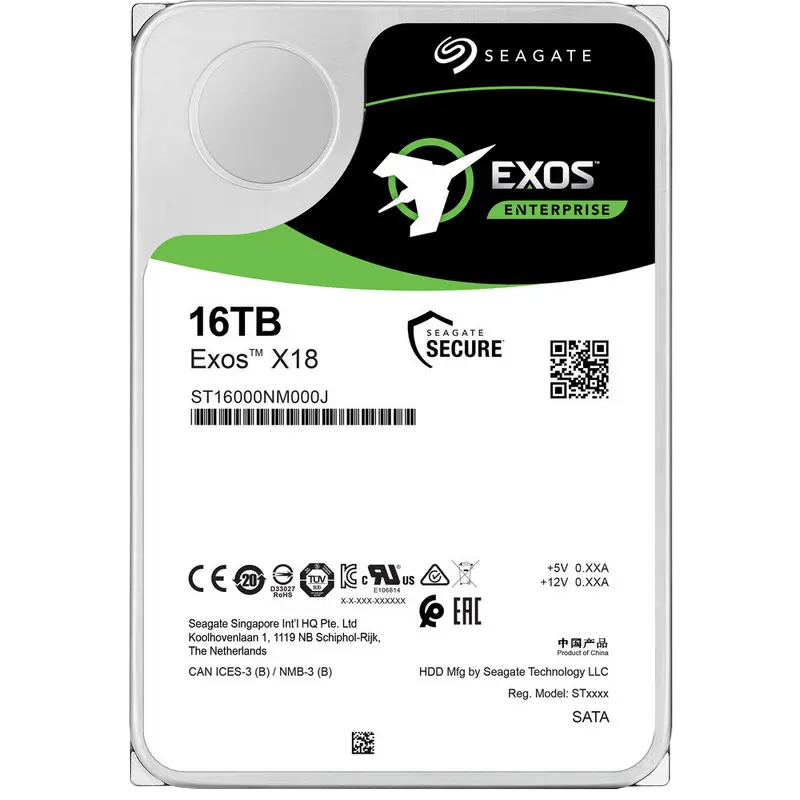 Жесткий диск Seagate Exos X18, 3.5", 16 ТБ <ST16000NM000J> - photo