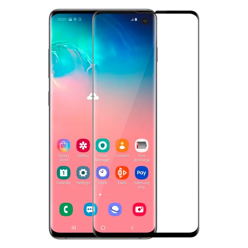 Защитное стекло Nillkin Galaxy S10 - 3D CP+Max - Tempered Glass, Чёрный - photo