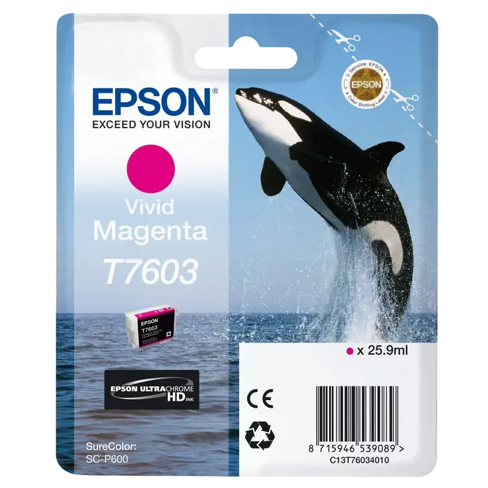 Cartuș de cerneală Epson T760, 26ml, Vivid magenta - photo