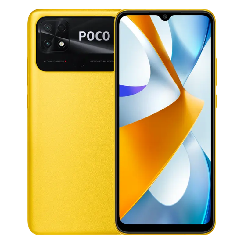 Смартфон Xiaomi Poco C40, 4Гб/64Гб, Жёлтый - photo