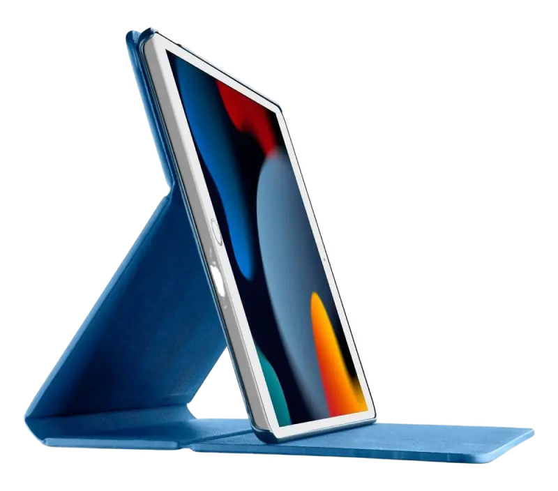 Чехол для планшета Cellularline Folio - iPad 10.2",  Искусственная кожа, Синий - photo