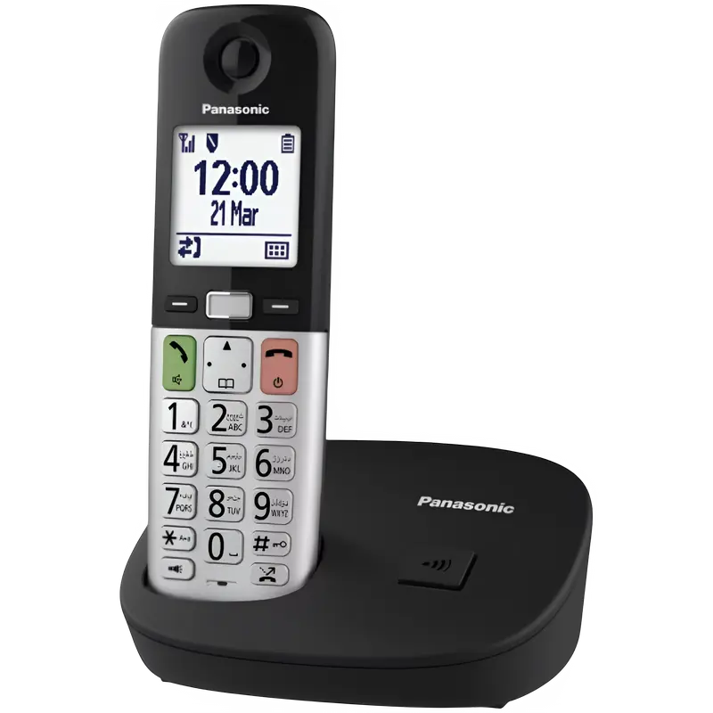 Telefon DECT Panasonic KX-TGU410UCB, Negru | Argintiu - photo