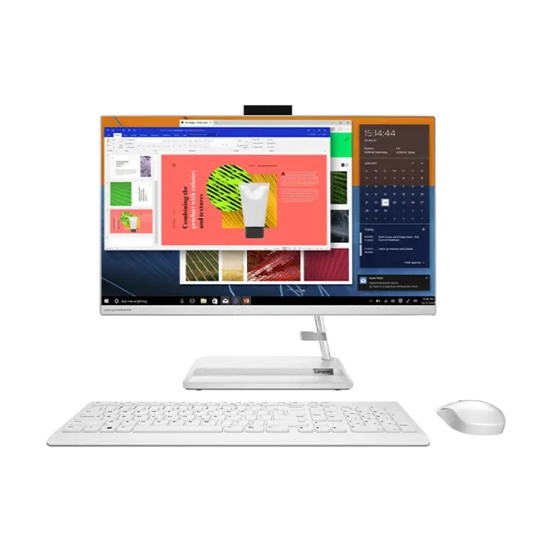 Computer All-in-One Lenovo IdeaCentre 3 24ALC6, 23,8", AMD Ryzen 5 7530U, 8GB/512GB, Fără SO, Alb - photo