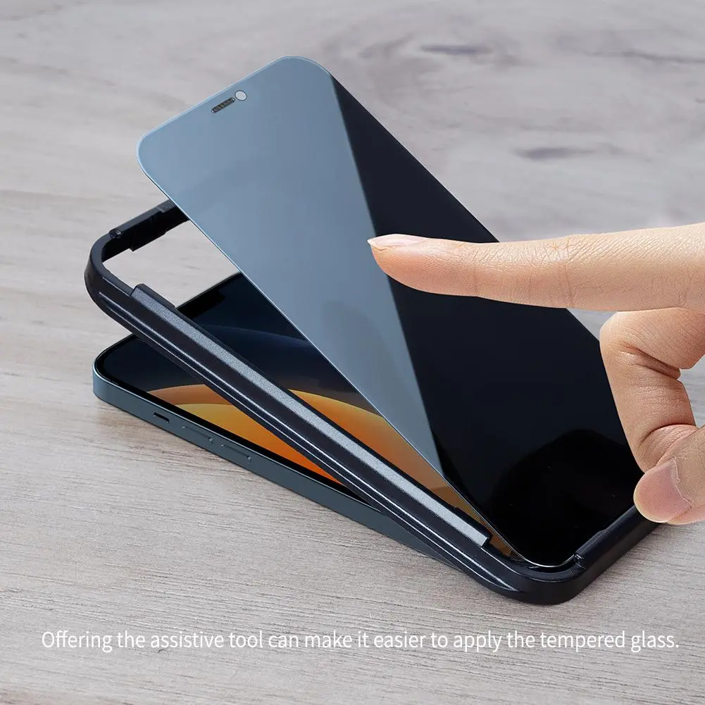 Sticlă de protecție Nillkin iPhone 12 | 12 Pro Guardian Full privacy - Glass, Negru