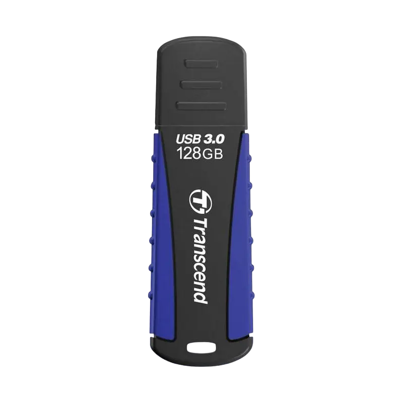 USB Flash накопитель Transcend JetFlash 810, 128Гб, Черный/Синий - photo