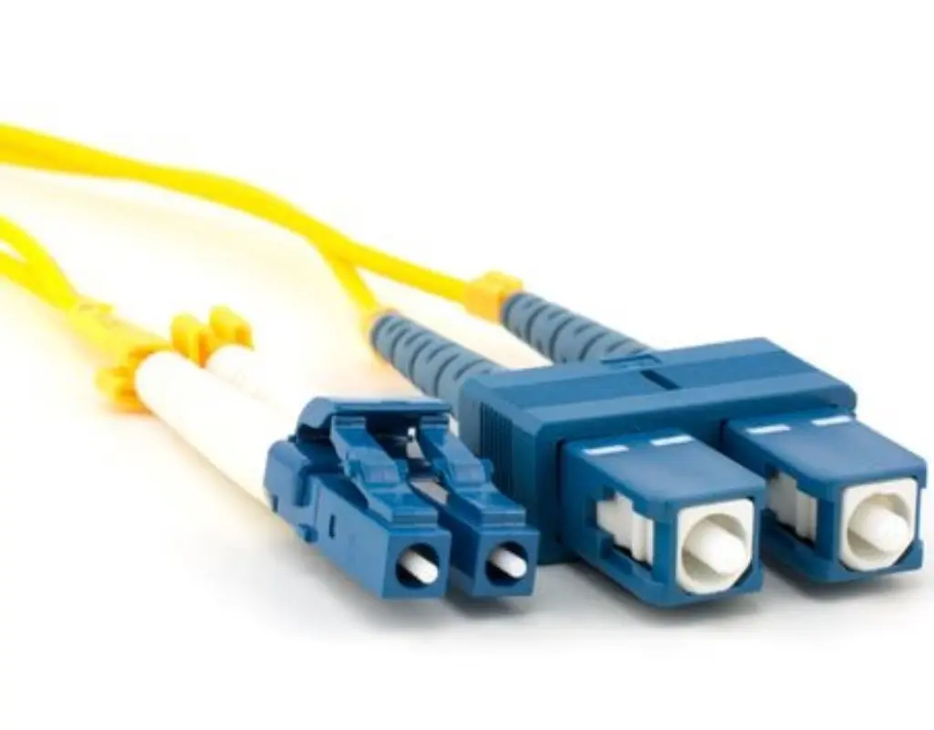 Fiber optic patch cords, singlemode Duplex LC-SC, 5m - photo
