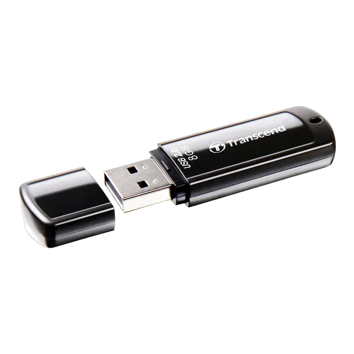 Memorie USB Transcend JetFlash 350, 8GB, Negru - photo