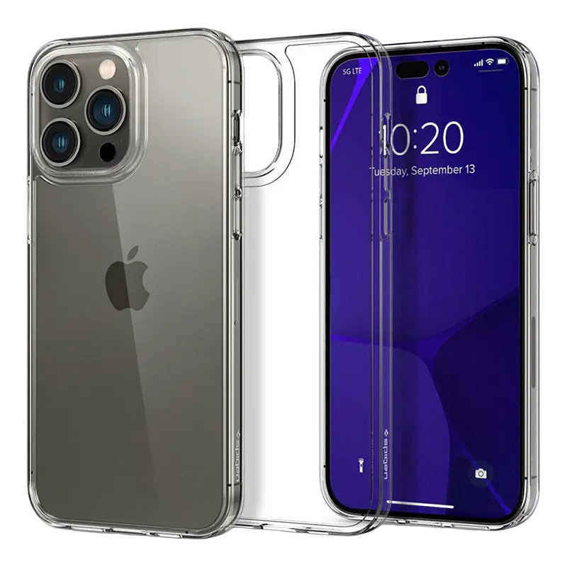Чехол Spigen iPhone 14 Pro, Airskin Hybrid, Прозрачный - photo