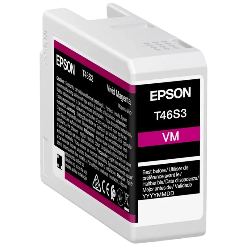 Картридж чернильный Epson T46S3 UltraChrome PRO 10 Ink, 25мл, Яркий пурпурный - photo