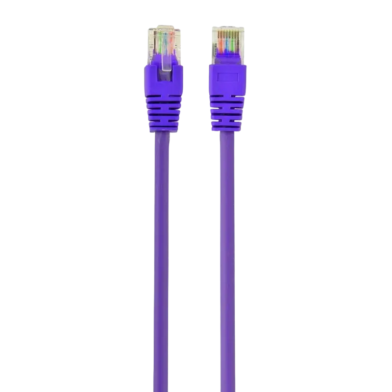 Patch cord Cablexpert PP12-0.5M/V, CAT5e UTP, 0,5m, Violet - photo