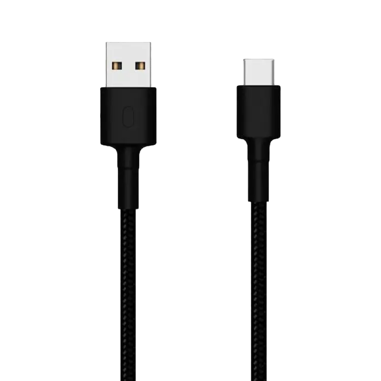 Cablu de încărcare Xiaomi Braided, USB Type-A/USB Type-C, 1m, Negru - photo