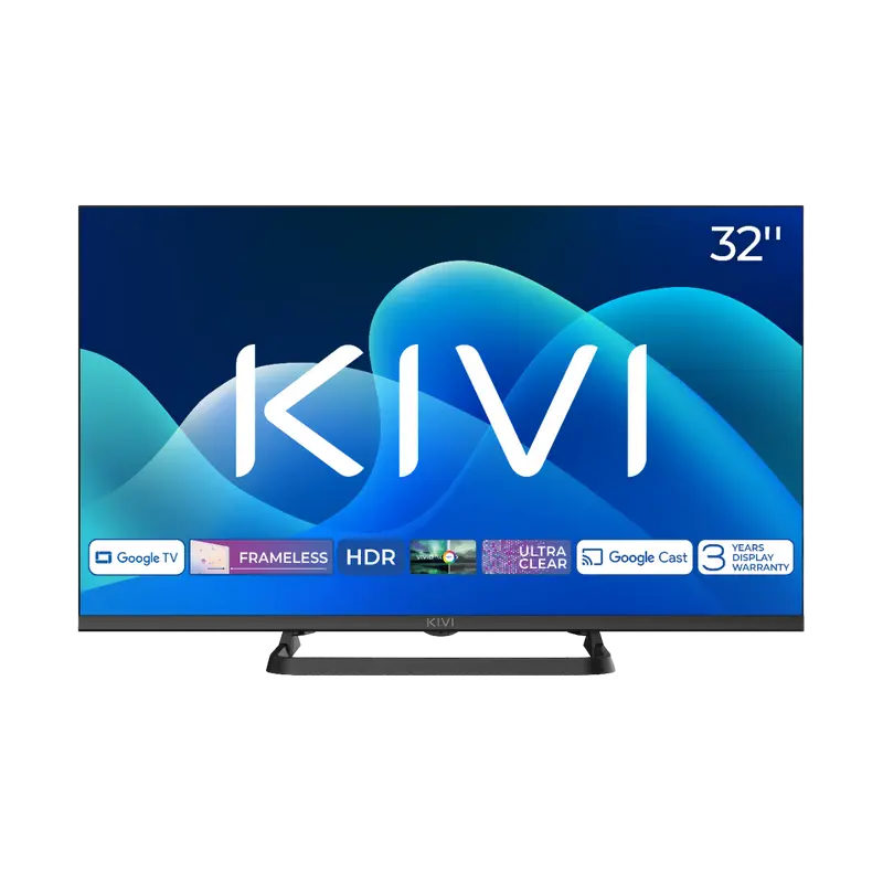 32" LED SMART Телевизор KIVI 32H710QB, 1366x768 HD, Google TV, Чёрный - photo