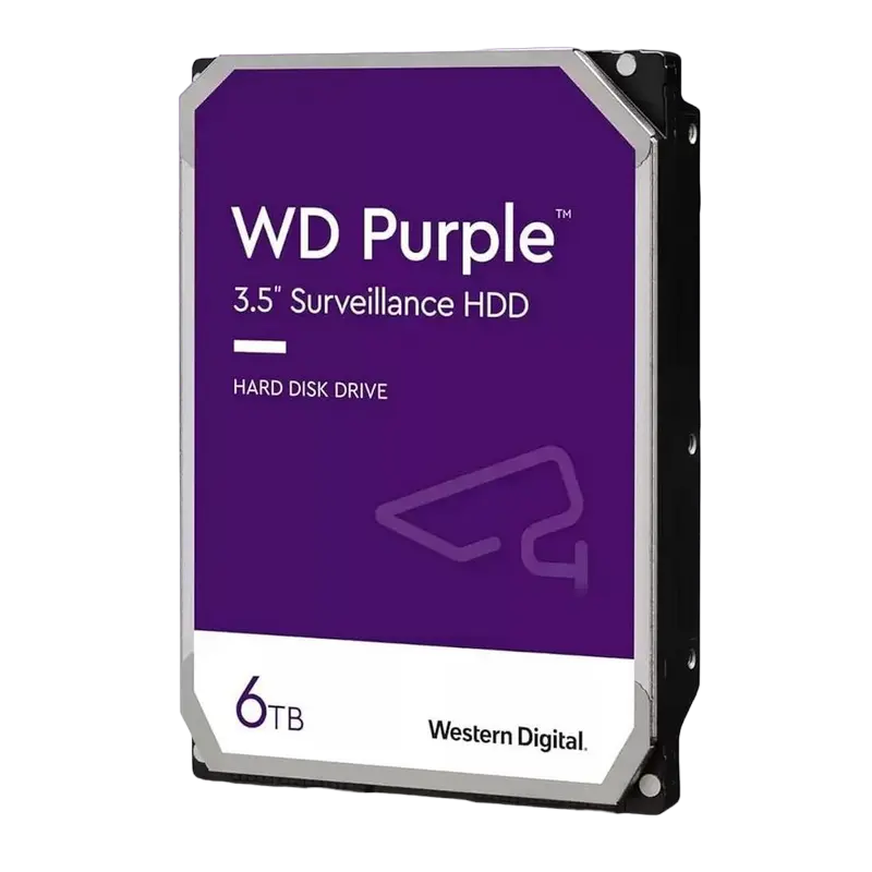 Жесткий диск Western Digital WD Purple, 3.5", 6 ТБ <WD64PURZ> - photo