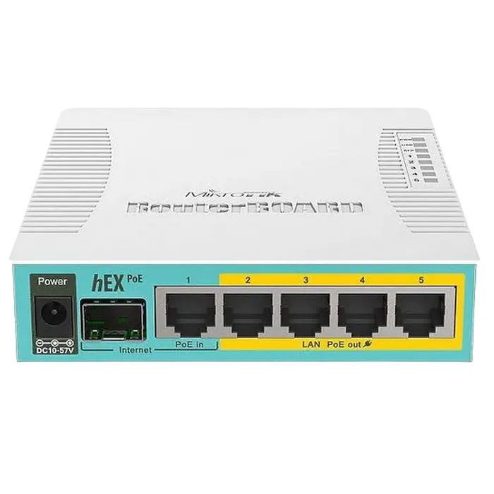 Маршрутизатор MikroTik hEX PoE, Белый - photo