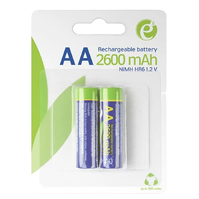 Аккумуляторы Energenie EG-BA-AA26-01, AA, 2600мА·ч, 2шт. - photo