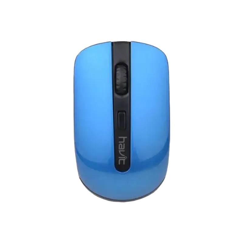 Mouse Wireless Havit HV-MS989GT, Negru/Albastru - photo