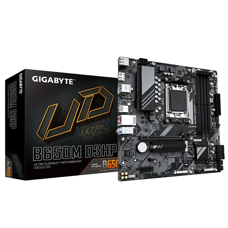 Placă de bază Gigabyte B650M D3HP, AM5, AMD B650, Micro-ATX - photo