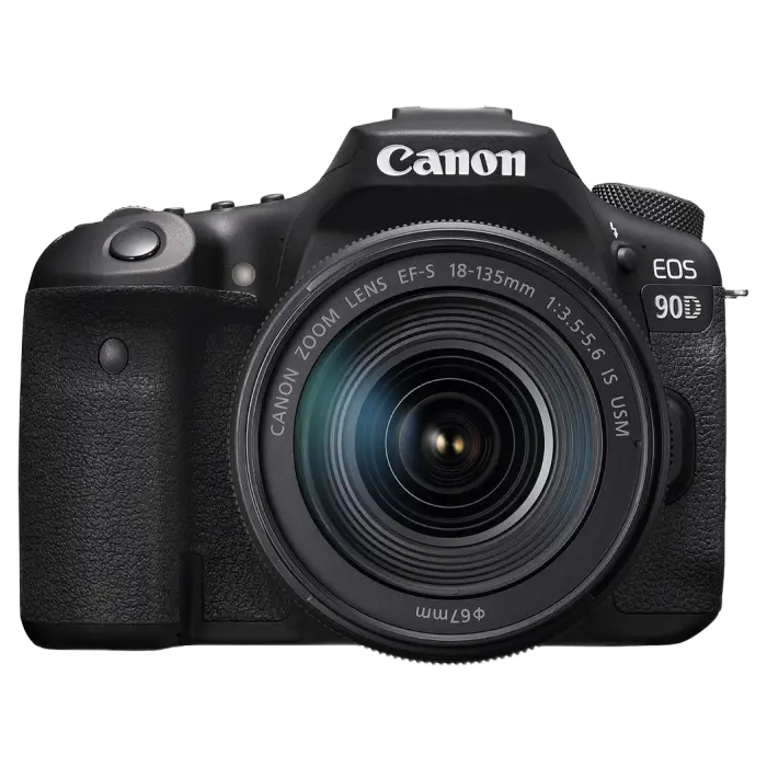 Aparat foto DSLR Canon EOS 90D + EF-S 18-135 IS, Negru - photo