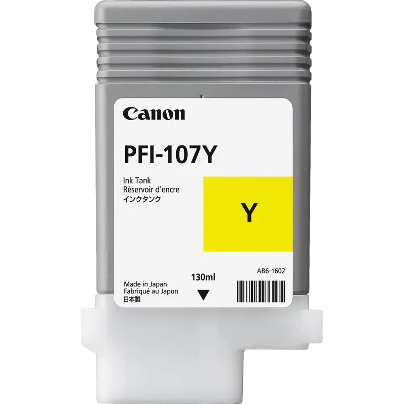 Картридж чернильный Canon PFI-107, 6708B001, Желтый - photo