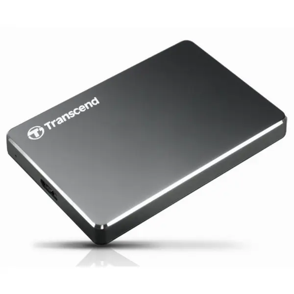 HDD portabil extern Transcend StoreJet 25C3, 1 TB, Grey (TS2TSJ25C3N) - photo