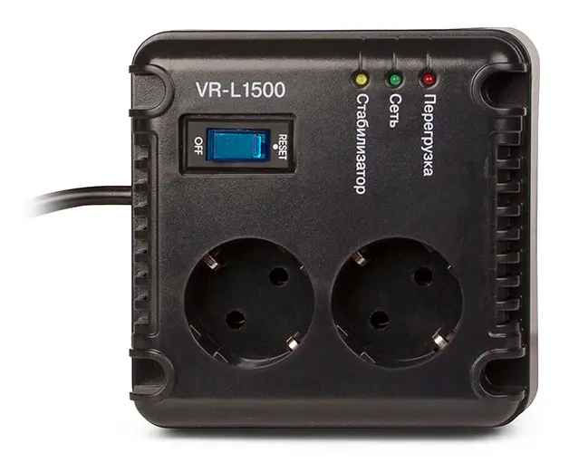 Stabilizer Voltage SVEN  VR-L1500  max.500W, Output sockets: 2 × CEE 7/4 - photo