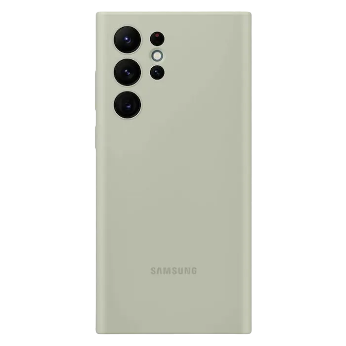 Husă Samsung Silicone Cover for Galaxy S22 Ultra, Verde - photo