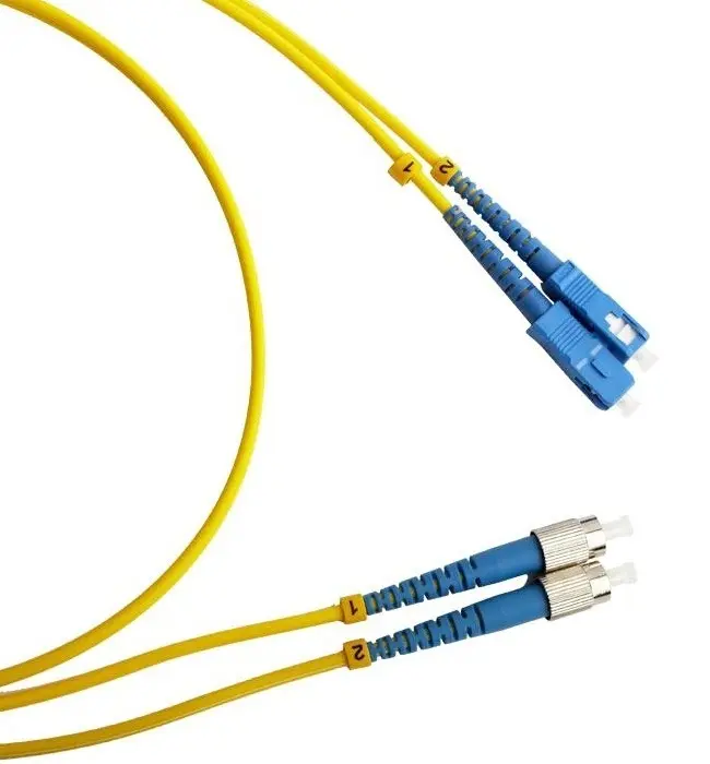Fiber optic patch cords, singlemode simplex core  FC-SC 5M - photo