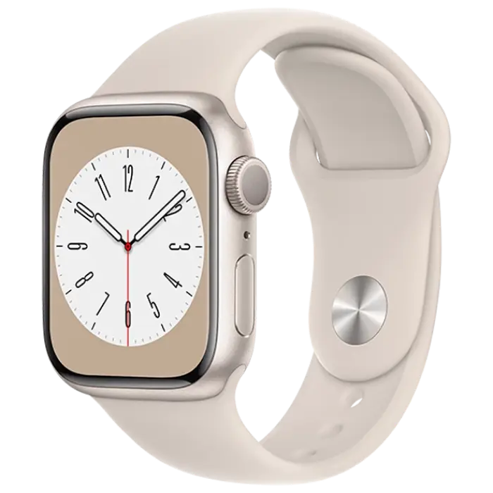 Ceas inteligent Apple Watch Series 8 GPS, 45mm, Starlight - photo