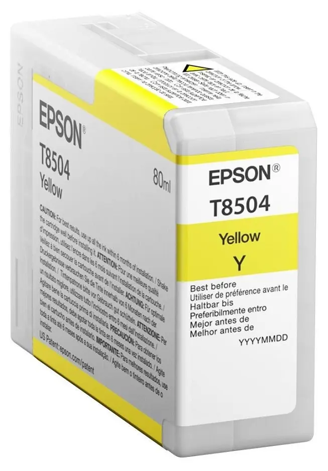 Картридж чернильный Epson T850 UltraChrome HD, 80мл, Желтый - photo