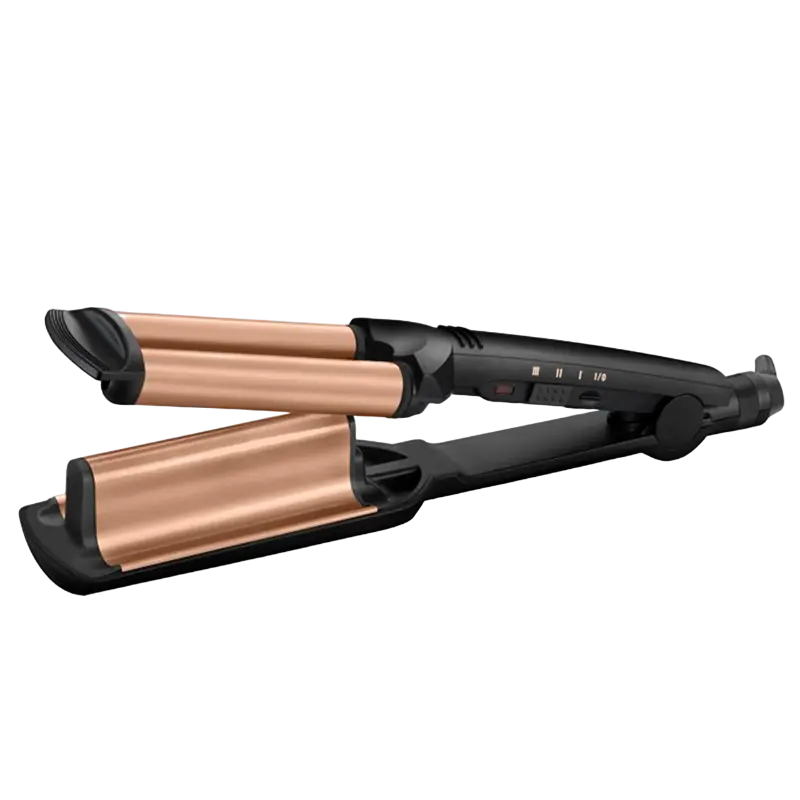 Ondulator de păr BaByliss Deep Waver W2447E, Negru | Auriu - photo